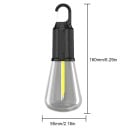 Napenergia LED kempinglámpa akasztóval 160 × 55 mm USB-C töltés IPX4 vízálló hordozható lámpa kültéri használatra 2