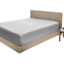 Napínacie prestieradlo s gumou 400 TC rozmer 140 x 200 cm Jednofarebné hladké prestieradlo príjemné na dotyk Pre matrace do 30 cm 1