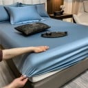 Napínacie prestieradlo s gumou 400 TC rozmer 150 x 190 cm Jednofarebné hladké prestieradlo príjemné na dotyk Pre matrace do 30 cm 12