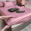 Napínacie prestieradlo s gumou 400 TC rozmer 150 x 200 cm Jednofarebné hladké prestieradlo príjemné na dotyk Pre matrace do 30 cm 13