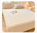 Napinające elastyczne flanelowe prześcieradło 150 × 220 cm, Gładkie miękkie ciepłe prześcieradło, trzyma się na miejscu, wzór 8