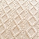 Napinające elastyczne flanelowe prześcieradło 200 × 220 cm, Gładkie miękkie ciepłe prześcieradło, trzyma się na miejscu, wzór w romby 2