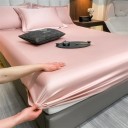 Napinające prześcieradło z gumką 400 TC rozmiar 150 x 190 cm Jednokolorowe gładkie prześcieradło przyjemne w dotyku Dla materacy do 30 cm 22