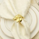 Napkin Rings with Leaves 6 pcs 4