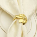 Napkin Rings with Leaves 6 pcs 8