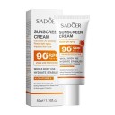 Napozáló krém SPF 90+ UVA és UVB védelemmel 50 g aloe-val és E-vitaminnal az arcra és a testre vízálló regeneráló krém napfény blokkoló 1