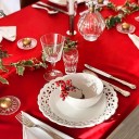 Nappe élastique universelle rectangulaire en polyester 76 x 183 cm Housse de protection pour table Revêtement extensible pour usage extérieur et intérieur 3