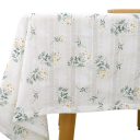Nappe en coton à motif floral 90 x 140 cm Élégante décoration de table Plusieurs variantes de couleurs Textile de cuisine et de salle 12