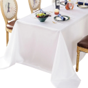 Nappe en satin 145 x 250 cm Nappe rectangulaire brillante pour table de fête Décoration pour mariages et réceptions Décoration élégante 8