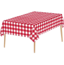 Nappe jetable, rouge, nappe à carreaux noirs pour table, de Noël, de pique-nique, d'anniversaire, de mariage, nappe imperméable, décoration 4