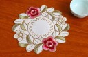 Napperon en dentelle avec des roses C246 2