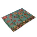 Napperons avec des plantes peintes 13