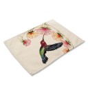 Napperons avec des plantes peintes 4