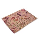 Napperons avec des plantes peintes 6