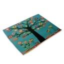 Napperons avec des plantes peintes 8