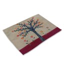 Napperons avec des plantes peintes 10
