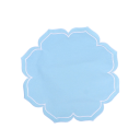 Napperons en coton 40,6 x 40,6 cm Forme florale avec bord arrondi Napperons décoratifs en textile pour table 100% coton 2