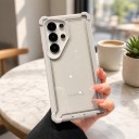 Nárazálló tok Samsung Galaxy S24-hez átlátszó hátlappal Erősített sarkok PC és TPU Tartós mobil tok Samsung S24-hez Mindennapi 6