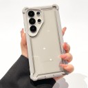 Nárazuvzdorné puzdro na Samsung Galaxy S25 FE s priehľadnými zadnými stranami Zosilnené rohy PC a TPU Odolný kryt na mobil S25 FE Na 5