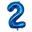 Narodeninový modrý balónik s číslom 100 cm 3