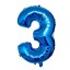 Narodeninový modrý balónik s číslom 100 cm 4