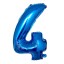 Narodeninový modrý balónik s číslom 100 cm 5