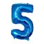 Narodeninový modrý balónik s číslom 100 cm 6