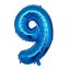 Narodeninový modrý balónik s číslom 80 cm 10