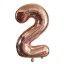 Narodeninový ružovo zlatý balónik s číslom 40 cm 3