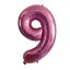 Narodeninový ružový balónik s číslom 100 cm 10