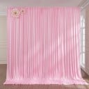 Narrow extra long curtain as photo background on rod, 75 x 600 cm, draping polyester for wedding arch, hall decoration and photography 5