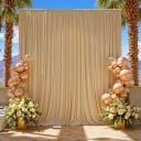 Narrow Long Curtain as Photo Background on Rod, 75 x 300 cm, Draping Polyester for Wedding Arch, Hall Decoration and Event Photography 3
