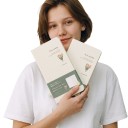 Narrow Weekly Diary for 53 Weeks 187 x 94 mm in Beige with a Flower on the Cover and Gridded Pages for Notes and Time Organisation 3