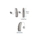 Naslouchátko Bluetooth za ucho do pravého ucha s nabíjecím pouzdrem 33 x 7 mm stříbrné na poslech hudby i hovory pro seniory a nedoslýchavé 3