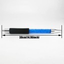 Nástavec na vodní dýmku Náustek s pěnovým gripem Délka 38 cm Připojení 13 mm Hliník a dekorativní trubka Pro shishu a hookah příslušenství 9