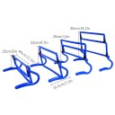 Nastavitelná tréninková překážka s 4 výškami 15–36 cm, multifunkční sportovní hurdle pro fotbal, atletiku a agility trénink 3