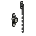 Nastavitelná zarážka na okna a dveře posuvný zámek 6,35 x 1,8 x 2,9 cm ocel bezpečnostní pojistka pro interiér i exteriér 1