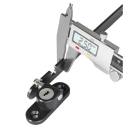 Nastavitelná zarážka na okna a dveře posuvný zámek 6,35 x 1,8 x 2,9 cm ocel bezpečnostní pojistka pro interiér i exteriér 6