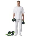 Nastavitelné činky 20 kg sada 4 v 1 jednoručky velká činka kettlebell a podpěry na kliky s kotouči černozelená na posilování doma 3