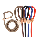 Nastaviteľné vodítko pre psov s obojkom 2v1 a očkom na ruku Rozmer 1,5 x 150 cm Kulaté lanko so stahovací smyčkou na krk psa 1