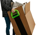 Nastavitelné zvedací popruhy s nosností 272 kg délka 10–156 cm černo zelené popruhy pro přenášení nábytku a krabic 2
