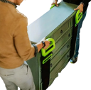 Nastavitelné zvedací popruhy s nosností 272 kg délka 10–156 cm černo zelené popruhy pro přenášení nábytku a krabic 3