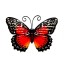 Nástěnná dekorace motýl H978 16