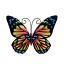 Nástěnná dekorace motýl H978 13