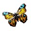 Nástenná dekorácia motýľ H978 21