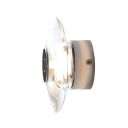 Nástenná Kulatá LED Lampa Teplé Biele Svetlo 8 W 16 x 7,3 cm Hliník a Sklo Číre Tiene Chromová Základňa Moderné Osvetlenie Do Interiéru 2