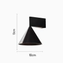 Nástenná lampa LED 7 W 13 x 10 cm Hliník Naturálne biele svetlo 3500-5500 K Otočné tienidlo moderné svietidlo do obývacej izby aj spálne 5