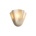 Nástenná lampa moderné nástenné svietidlo 28 x 20 cm železo a sklo E14 10 W biele svetlo 220 V EU zástrčka do obývacej izby a spálne 2