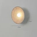 Nástenná lampa v tvare taniera 27 x 11 cm Pryskyřica Tri odtiene bieleho svetla 90-260 V Béžová moderné svietidlo do obývacej izby 5