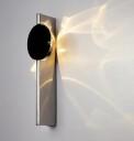 Nástenná LED lampa Teplé biele svetlo a moderný dizajn 33 x 10 x 7,5 cm Nerezová oceľ 5 W Čierna a strieborná Na chodbu aj do obývacej izby 3